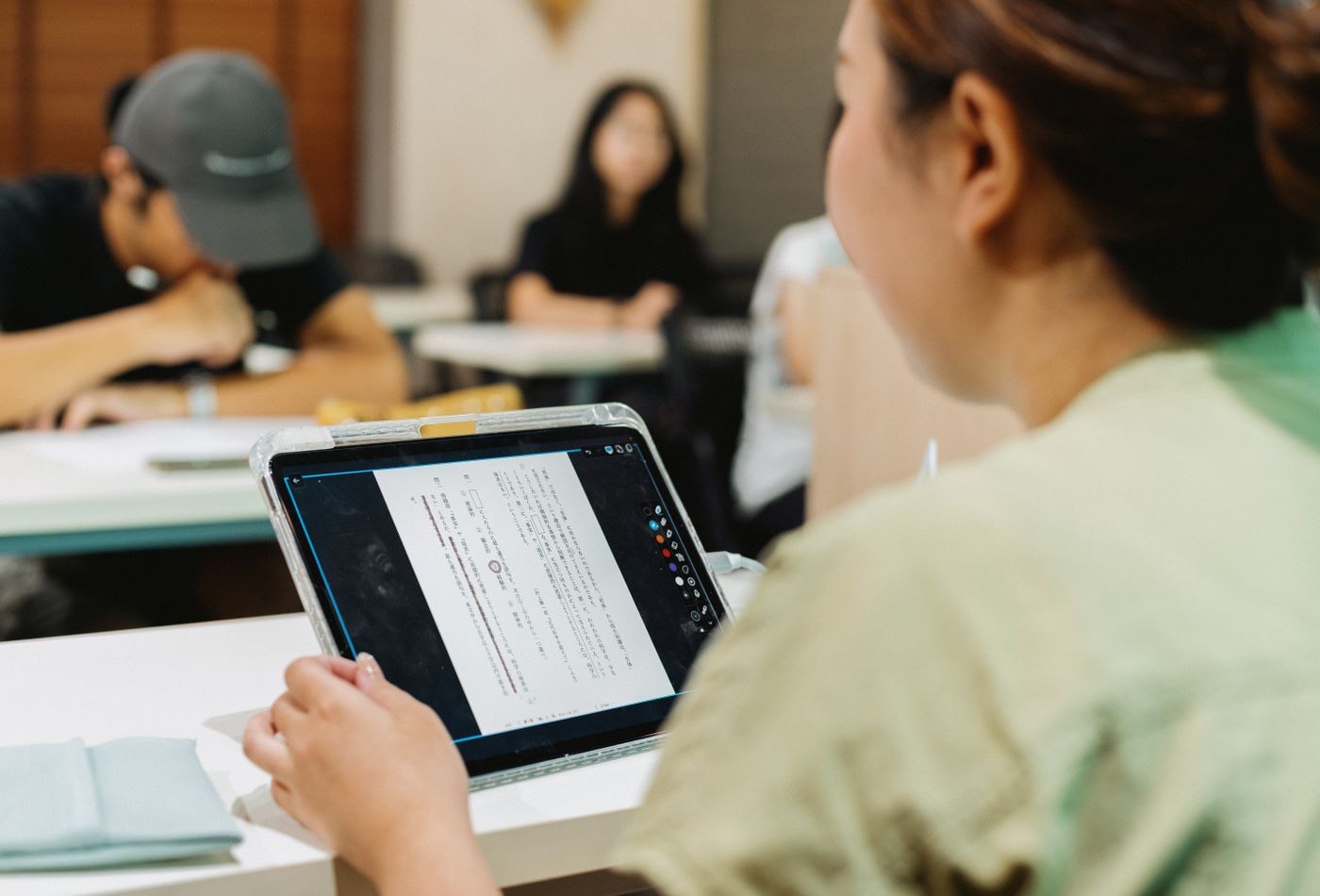 長期ボランティア（学習支援）の様子